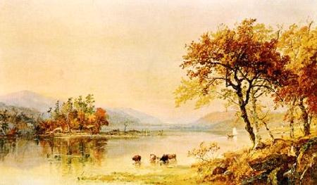 Jasper Cropsey River Isle oil painting image